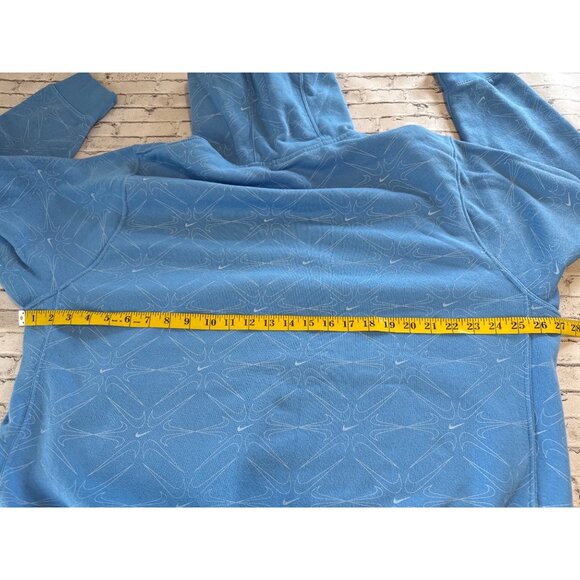 Nike Blue Graphic Hoodie XL 80% Cotton 20% Polyester With Kangaroo Pocket & Adju - Picture 9 of 11